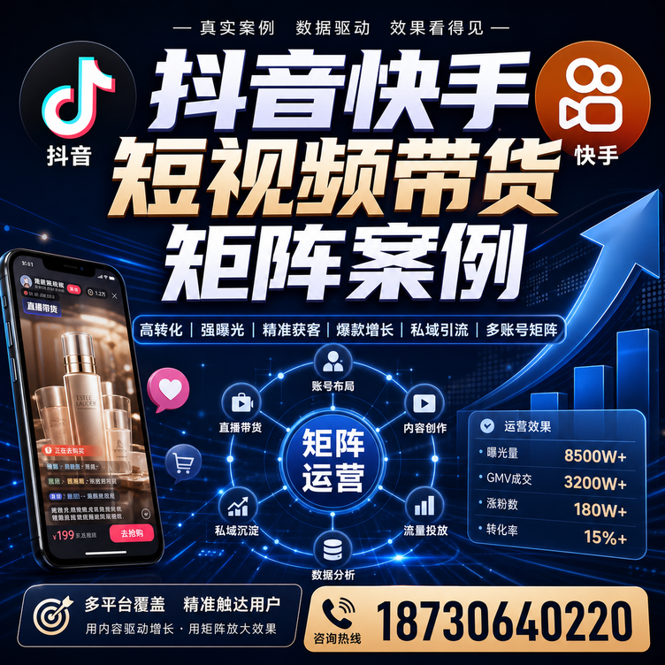 中卫短视频带货团队多平台矩阵自动分发案例